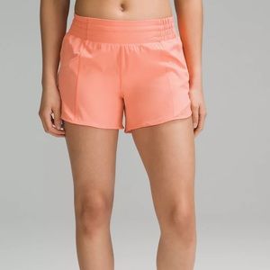Coral Lululemon Hotty Hot Shorts